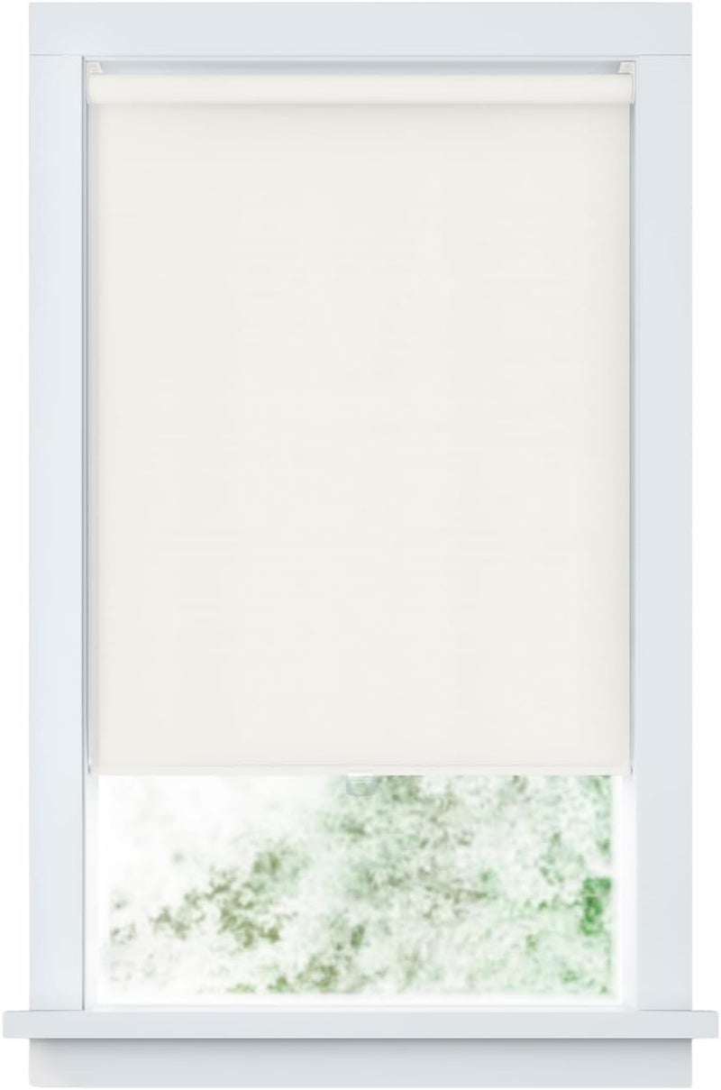 LEVOLOR Basics Cordless Fabric Roller Shade, Easy to Install Blackout Shades for Windows, Neutral White, Fits up to 46” Width and 72” Length, Home Solution for Any Space or Room Decor - Image 1